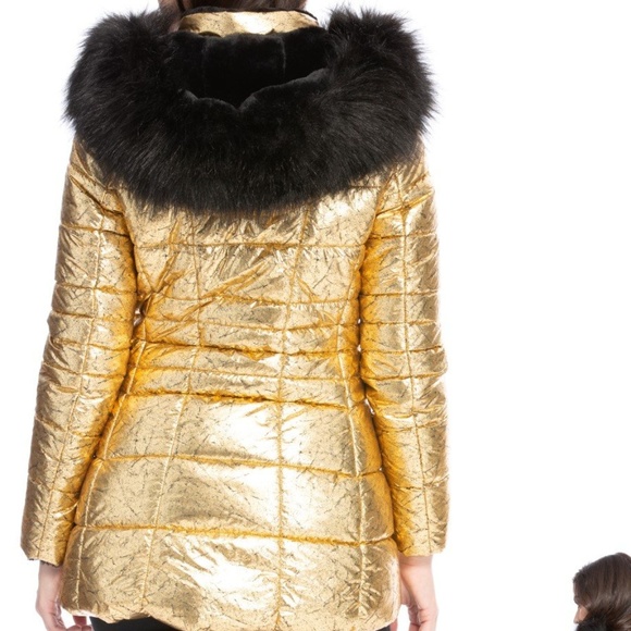 Metallic reversible padded jacket - Picture 4 of 4